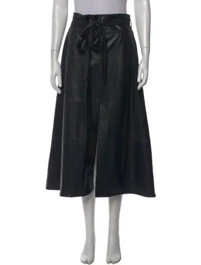 Pre-owned Tanya Taylor Midi Length Skirt In Black