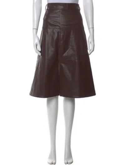 Pre-owned Tanya Taylor Midi Length Skirt In Brown