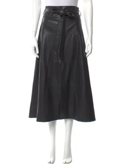 Pre-owned Tanya Taylor Midi Length Skirt In Gray