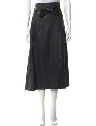 Pre-owned Tanya Taylor Midi Length Skirt In Gray