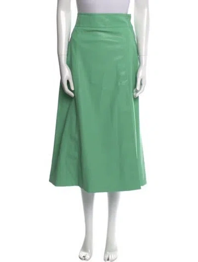 Pre-owned Tanya Taylor Midi Length Skirt In Green