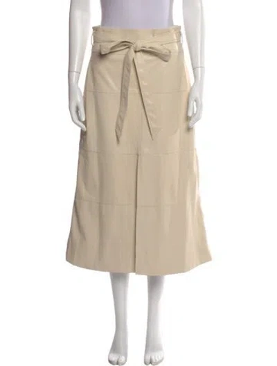 Pre-owned Tanya Taylor Midi Length Skirt In Neutral