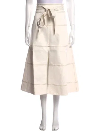 Pre-owned Tanya Taylor Midi Length Skirt In Neutrals