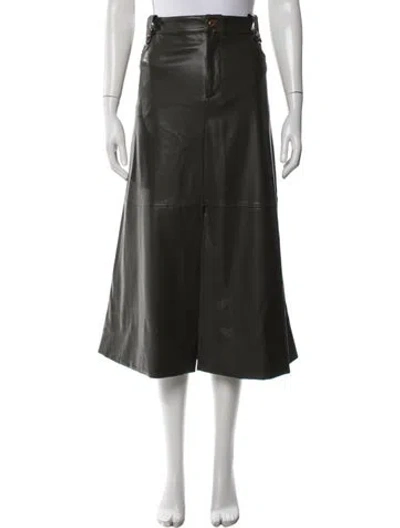 Pre-owned Tanya Taylor Midi Length Skirt W/ Tags In Green