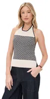 Tanya Taylor Miller Top Maritime Blue Multi In Maritime Blue Multi