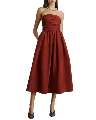 Tanya Taylor Mina Dress In Burgundy