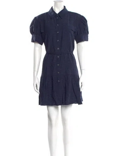 Pre-owned Tanya Taylor Mini Dress In Blue