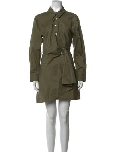 Pre-owned Tanya Taylor Mini Dress In Green
