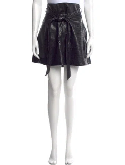 Pre-owned Tanya Taylor Mini Skirt In Black