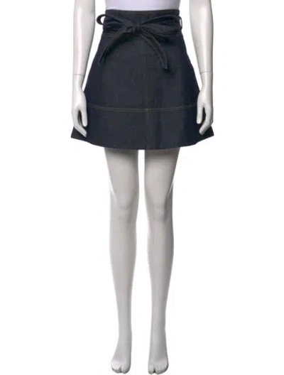 Pre-owned Tanya Taylor Mini Skirt In Blue