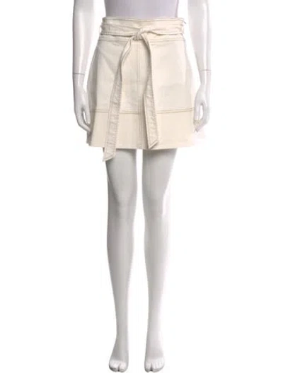 Pre-owned Tanya Taylor Mini Skirt In Neutral
