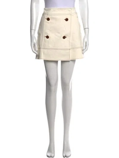 Pre-owned Tanya Taylor Mini Skirt In Neutral