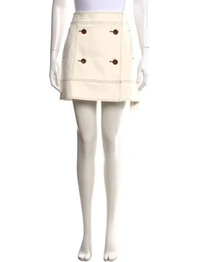 Pre-owned Tanya Taylor Mini Skirt In Neutral