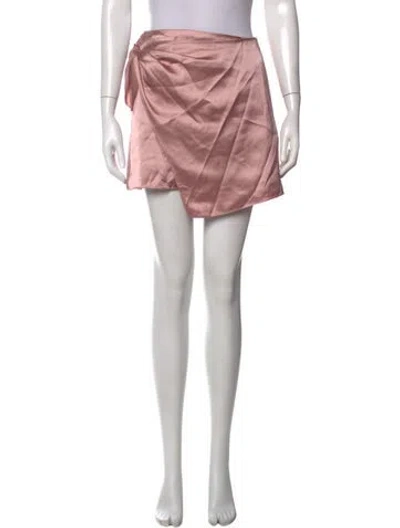 Pre-owned Tanya Taylor Mini Skirt W/ Tags In Pink