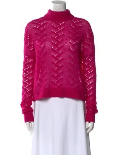 Pre-owned Tanya Taylor Mock Neck Sweater In Pink