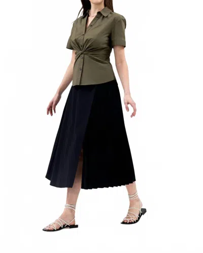 Tanya Taylor Oakley Top In Fern In Green