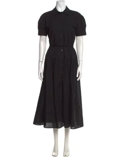 Pre-owned Tanya Taylor Patterned Long Dress W/ Tags In Black