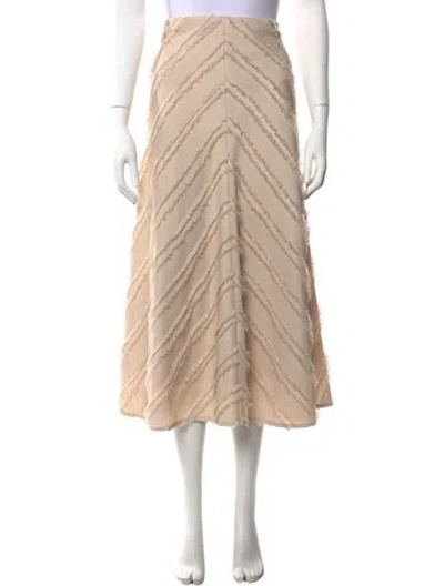 Pre-owned Tanya Taylor Patterned Midi Length Skirt In Neutrals