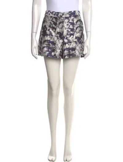 Pre-owned Tanya Taylor Patterned Mini Shorts W/ Tags