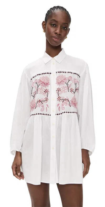 Tanya Taylor Pippa Dress Optic White