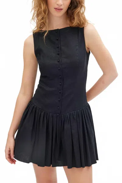 Tanya Taylor Rebecca Mini Dress In Black