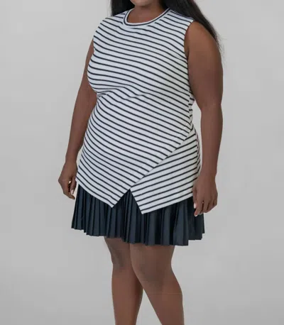 Tanya Taylor Regina Dress In Cream/black In Multi