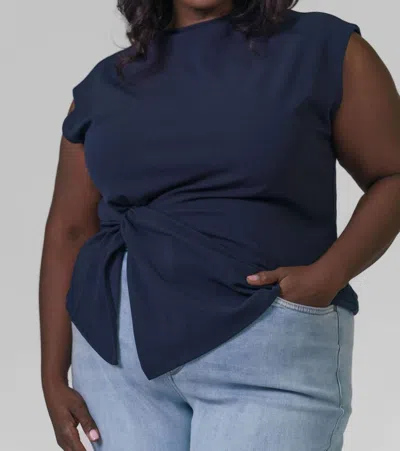 Tanya Taylor Robin Top In Navy In Blue
