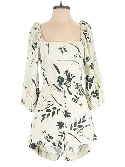 Pre-owned Tanya Taylor Romper In Ivory