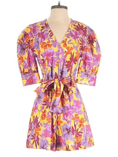 Pre-owned Tanya Taylor Romper In Purple