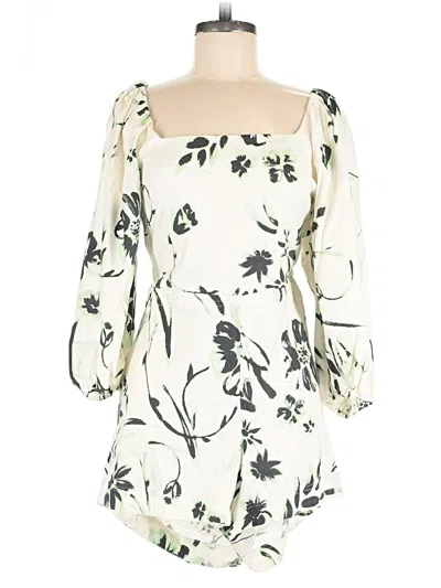 Pre-owned Tanya Taylor Romper In White