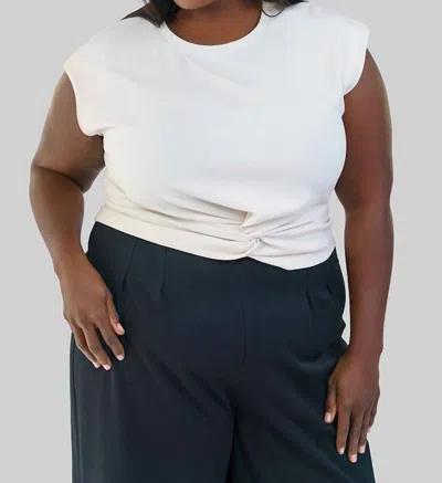 Tanya Taylor Rosalie Top - Plus In Cream In White