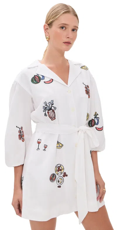 Tanya Taylor Sadie Dress Optic White