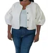 Tanya Taylor Samantha Jacket - Plus In Ivory In Multi