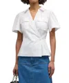 Tanya Taylor Sandra Top In White In White