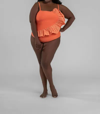 Tanya Taylor Sarita One-piece Swimsuit In Orange