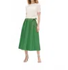 Tanya Taylor Shayla Midi Skirt In Meadow Green In Green