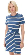 Tanya Taylor Short-sleeve Cody Dress In French Blue In Blue