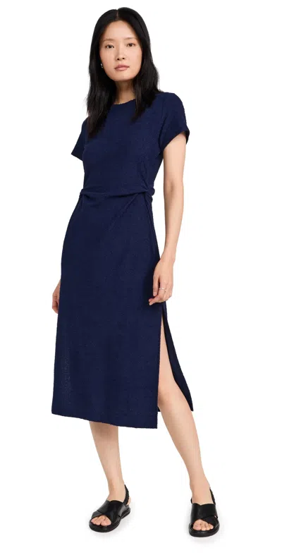 Tanya Taylor Short Sleeve Aurora Dress Maritime Blue