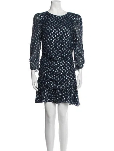 Pre-owned Tanya Taylor Silk Long Dress In Blue