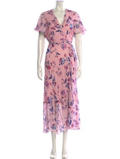 Pre-owned Tanya Taylor Silk Long Dress W/ Tags In Multi