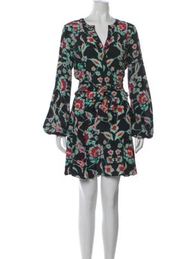 Pre-owned Tanya Taylor Silk Mini Dress In Black