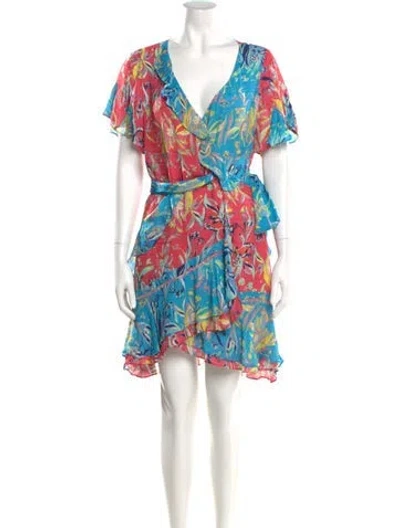 Pre-owned Tanya Taylor Silk Mini Dress In Multi