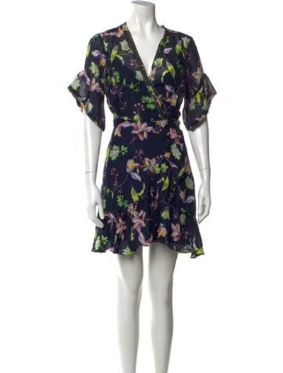 Pre-owned Tanya Taylor Silk Mini Dress In Multi