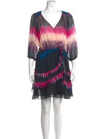 Pre-owned Tanya Taylor Silk Mini Dress In Pink