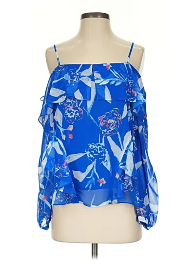 Pre-owned Tanya Taylor Sleeveless Blouse In Blue