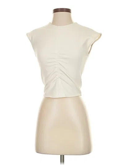 Pre-owned Tanya Taylor Sleeveless Blouse In White
