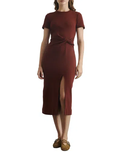 Tanya Taylor Ss Cody Dress In Burgundy