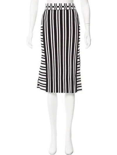 Pre-owned Tanya Taylor Striped Knit Skirt In Multi