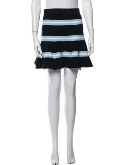 Pre-owned Tanya Taylor Striped Mini Skirt In Multicolor
