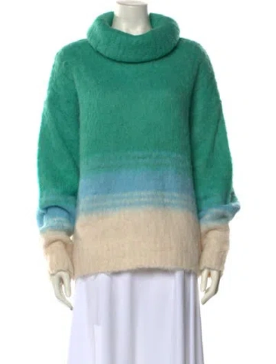 Pre-owned Tanya Taylor Striped Turtleneck Sweater In Multi